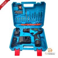 ราคา OSUKA ชุดสว่านไร้สาย ไขควง ไฟฟ้า ไร้สาย แบต 18V ปรับซ้ายขวาได้ พร้อมอุปกรณ์งานช่าง และ สายอ่อนต่อสว่าน มูลค่า 350 บาท (481608438)