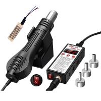 ราคา Heat Hot Air Gun 8858D 700W BGA Rework Solder Station เครื่องเป่าผมสำหรับบัดกรี220V SMD SMT ซ่อมเครื่องมือ8858 858D 8898 (21170576238)