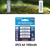 ราคา Pack 4 ก้อน Eneloop AA 1900 mah AAA 800mAh Original Rechargable Battery ถ่านชาร์จ (21345384991)