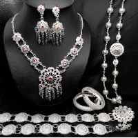 ราคา March jewelry เครื่องประดับชุดไทยเจ้าสาว 5 ชิ้น เข้าได้กับงานเลี้ยงงานรื่นเริง ประกอบด้วย สร้อย ต่างหู กำไล สังวาลย์ เข็มขัด (21262657758)
