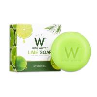 ราคา สบู่มะนาว 1 ก้อน ลุ้นทอง ของแท้100 W LIME SOAP สบู่มะนาว สูตรใหม่ พร้อมส่งฟรี WINKWHITE W LIME SOAP (13162437006)