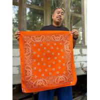 ราคา ผ้าเช็ดหน้าผืนใหญ่ ผ้าพันคอลายลูกน้ำ ผูกเป็นเกาะอกได้ อกไม่เกิน 44 นิ้ว Bandana Big size 70x70 cm (20396989349)