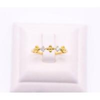 ราคา Happy Jewelry แหวนดอกไม้สลับเพชร น่ารักๆๆ ทองแท้ 9k 37 5 เพชรเกสร ME662 (16967407414)