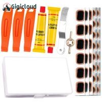 ราคา Bicycle Tire Repair Tools Bike Tire Patch Tube Repair Kit Cycling Tire Repair Sealant Fix Patching Bike Bicycle Kit (21022109469)