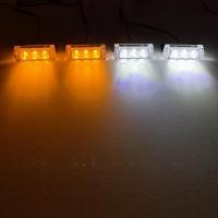 ราคา ไฟหน้าติดกระจังหน้ารถยนต์ LED ขนาดเล็ก12V ไฟแฟลชรถยนต์ไฟกะพริบเตือนฉุกเฉินสำหรับตำรวจ lampu Jalan กลางวัน (21358484946)