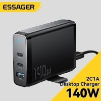 ราคา Essager 140W 2C1A GaN USBA Type C เครื่องชาร์จตั้งโต๊ะชาร์จเร็วสุดๆ QC4 0 PD3 0เครื่องนวดเร็วสำหรับ MacBook Samsung IPhone15 Mate 60 Xiaomi14Laptop เครื่องชาร์จแท็บเล็ตแบบ C (21368922054)