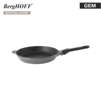 ราคา BergHOFF กระทะอะลูมิเนี่ยมหล่อ Stay Cool รุ่น Gem กระจายความร้อนดี 28 ซม สีเทา 2307430 (9953605898)