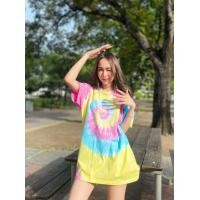 ราคา เสื้อมัดย้อม สีพาสเทล เรนโบว์ (10693454438)