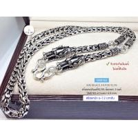 ราคา สร้อยคอเงินแท้92 5 สร้อยเส้นใหญ่ ห้อยพระ 3 องค์ ลายเกร็ดมังกร หัวมังกร หนัก 6 7 2 บาทตัน งานไทย Hanmade (9716972211)