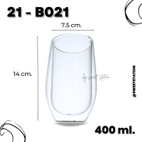 ราคา Double Wall Glass แก้วน้ำสองชั้น แก้ว แก้วน้ำ ขนาด 80 400ml แก้ว ชา กาแฟ ทนความร้อนและเย็น แก้ว2ชั้น มีผนัง2ชั้น ดีไซน์สวย แก้วมินิมอล แข็งแรง (21304672362)