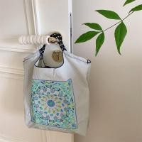 ราคา CRNGW ห่วงโซ่กระเป๋าถือปักลายดอกไม้กระเป๋าโท้ทแบบเชือกผูกปากปลาความจุขนาดใหญ่น่ารัก Ins กระเป๋าถือปักเลื่อมสำหรับผู้หญิงดอกไม้ (20866666840)