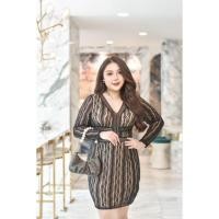 ราคา ส่งไว เดรสซีทรูลูกไม้สาวอวบอ้วนอก40 46 (21384671412)