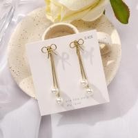 ราคา ต่างหูมุกแฟชั่นเกาหลี แต่งพู่ (15137764281)