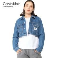 ราคา CALVIN KLEIN เสื้อแจ็คเก็ตยีนส์ผู้หญิง รุ่น J223695 1A4 สีฟ้า (21446637703)