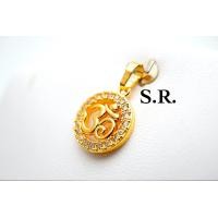 ราคา จี้ทองโอมฝังเพชรรอบเพชรเม็ดละ 3 ตัง น้ำ100 ขาวสวยไฟดีพร้อมใบรับรองสินค้า เคลือบทองคำแท้100 (11216241193)