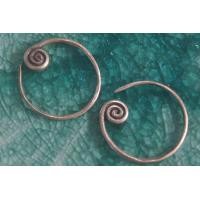 ราคา COIL EARRINGS HAMMERED PURE SILVER KAREN HILL TRIBE สวยงาม ตำหูเงินกระเหรี่ยงทำจากมือชาวเขา มีลวดลายเด่น สะดุดตา (15045553705)