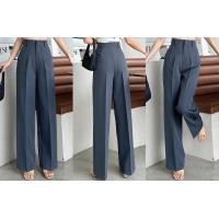 ราคา Lady pants กางเกงขายาวทรงกระบอก แต่งหูเดียว งานซิปหน้า เย็บจีบหน้า ทรงสวย (21350993583)