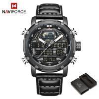 ราคา NAVIFORCE 9160 นาฬิกาแบรนด์ชั้นนำหรูหรานาฬิกาดิจิตอลนาฬิกากีฬาทหารหนังแท้สำหรับบุรุษนาฬิกา (10496097737)