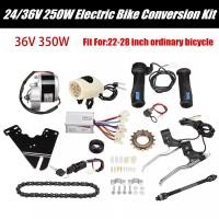 ราคา ร้านไทย จัดส่งภายใน 24 ชั่วโมงในวันทำการ ชุดแปลงจักรยานเป็นจักรยานไฟฟ้า มอเตอร์และแบตเตอรี่ติดจักรยาน เซ็ต 12 ชิ้น 24V 36V 250W 350Wชุดติดตั้งจักรยานไฟฟ้าชุดคิท จับยึดมอเต (13796515462)