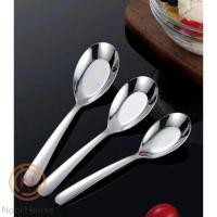 ราคา ช้อนกลาง ช้อนกลางปลายยาว ช้อนโต๊ะสแตนเลส ช้อนกลาง กินข้าว ช้อนด้ามยาวอย่างหนา (21372922909)