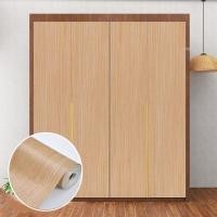 ราคา วอลเปเปอร์ลายไม้ติดเฟอร์นิเจอร์ สติ๊กเกอร์ลายไม้ สติ๊กเกอร์ติดโต๊ะ สติ๊กเกอร์ติดตู้ ติดประตูได้เลย มีกาวในตัว กันน้ำ หนา Wallpaper sticker (13033419475)