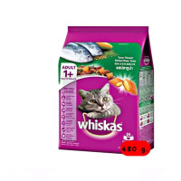 ราคา 450 480g Whiskas อาหารแมวแบบเม็ด วิสกัส อาหารแมวชนิดเม็ด โปรตีน 30 (21286193587)