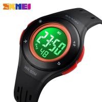 ราคา SKMEI ใหม่นาฬิกาแฟชั่นเด็กกีฬาดิจิตอลนาฬิกากันน้ำเด็กชายหญิง LED นาฬิกาปลุกแสดงผลหน้าจอเด็กลำลองนาฬิกาข้อมือ 1455 (526364244)