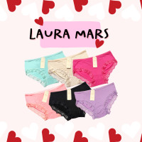 ราคา laura Mars กางเกงในลูกไม้ บางเบา สวมใส่สบาย ระบายอากาศ ไม่คัน (18314956069)