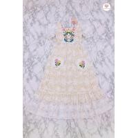 ราคา Crush on you dress เดรสยาวผ้าลูกไม้ มีซับในสีครีม แขนตุ๊กตา แต่งกระดุมหน้า งานปักลายดอกไม้ แต่งหัวใจสองข้าง ผ่้าไม่คัน (21419398965)