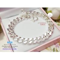 ราคา ITS ME สร้อยข้อมือเงินแท้92 5 ลายเลสแบน หน้ากว้าง 7mm หนักประมาณทอง 1 4 บาทตัน ยาว 7 7 5 นิ้ว งานไทย (17819578607)