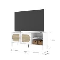 ราคา INDEX LIVING MALL ตู้วางทีวี รุ่นโมนาโค ขนาด 150 ซม สีขาว เลอบาน่า โอ๊ค (19434849802)