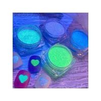 ราคา ผงทาเล็บ4ชิ้น เซ็ต สีนีออนการตกแต่งแฟชั่นเล็บศิลปะพังก์โกธิคเรืองแสงสดใส (21341781066)