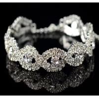 ราคา กำไลคริสตัล ปรับขยายสายได้ 6 ซม (21337135331)