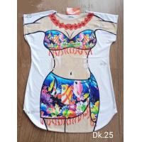 ราคา เสื้อบีกินี่ลายชุดว่ายน้ำ เสื้อยืดสกรีนลายชุดว่ายน้ำ เสื้อยืดสรีนลายชุดว่ายน้ำ bikini shirt เดรส สกรีนด้านหน้าและหลัง ไซส์ใหญ่ (20945501338)