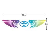 ราคา Toyota Car Sticker Laser TOYOTA Angel Wing Sticker สติ๊กเกอร์กันน้ำใช้กับ Toyota ทุกรุ่น (16535508907)