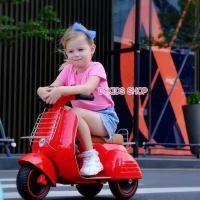 ราคา D Kids รถแบตเตอรี่เด็ก รถเด็กนั่ง ทรงเวสป้า รถเวสป้าเด็ก น่ารักมาก No 1032 (14205317037)