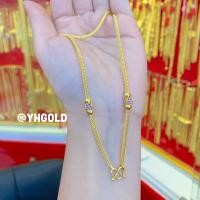 ราคา สร้อยคอทอง2สลึง YHGOLD เบนซ์ดอกไม้ลงยา ทองคำแท้96 5 (18677014686)
