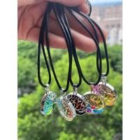 ราคา สร้อยคอหินและคริสตัลธรรมชาติ5ชิ้น เซ็ตสำหรับผู้หญิงจี้หินรูปหัวใจน่ารักสร้อยคอโอปอลสีม่วง (21171039331)