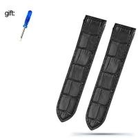 ราคา High Quality Genuine Leather Watch Strap For Cartier Santos Watchband Santos 100 Mens And Women Folding Buckle strap 20mm 23mm (20129607682)