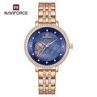 ราคา NAVIFORCE Watch for Women Original Waterproof Casual Elegant Diamond Wristwatch Stainless Steel Quartz Ladies Watches Fashion (21393202511)