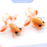ราคา จี้สร้อยคอรูปปลาทองน่ารักเรซินหรูหราสำหรับพวงกุญแจ DIY สร้อยคอต่างหู (20470768318)