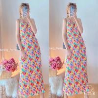 ราคา เดรสอัดพลีทลายดอกน่ารักๆ (21328657674)