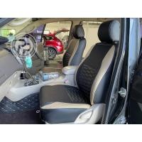 ราคา หุ้มเบาะสวมทับตรงรุ่น toyota fortuner 2005 2014 ทั้งคัน 7 ที่นั่ง ลาย สปอร์ต สีดำ ด้ายขาว ขอบครีม หุ้มเบาะพีพีออโต้ (21351353018)