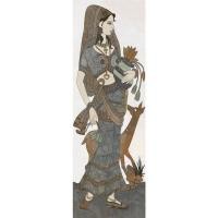 ราคา กระเบื้องผนังภาพชุด LADY MAKAYLA 60X180 A 30X60CM 6 แผ่น ชุด (742552485)