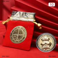ราคา Hot Sale เหรียญกษาปณ์มังกร2024 1 5ชิ้นเหรียญจีนที่ระลึกเหรียญมาสคอตชุบทองเหรียญสะสมของขวัญปีใหม่ (20813388831)