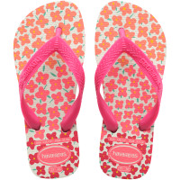 ราคา HAVAIANAS รองเท้าแตะ SANDALIAS HAVAIANAS Kids Flores Flip Flop สี White Pink รุ่น40000527026KH3WTPI (21408827659)