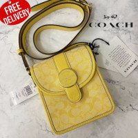ราคา กระเป๋าสะพาย Coach North South Lonnie Crossbody In Signature Jacquard ออก Shop USA รับประกันของแท้ 100 (13937545616)
