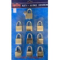 ราคา ISON by ISEO แม่กุญแจชุด master key alike ขนาด40มม ชุด 10 ชุด ลูกกุญแจ 4ดอก เงิน ทอง สลักชื่อฟรี (21360555469)