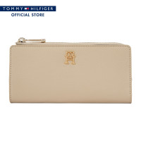 ราคา Tommy Hilfiger กระเป๋าสตางค์ผู้หญิง รุ่น AW0AW14643 AEG สีเบจ (21022093006)