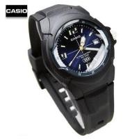 ราคา Velashop นาฬิกาข้อมือผู้ชายคาสิโอ Casio Standard สายเรซิ่นสีดำ หน้าปัดน้ำเงิน รุ่น MW 600F 2AVDF MW 600F 2A MW 600F (1388460)